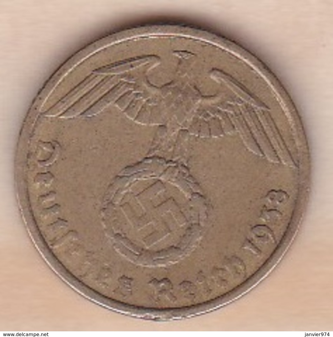 5 Reichspfennig 1938 G (KARLSRUHE)   . Bronze-aluminium - 5 Reichspfennig