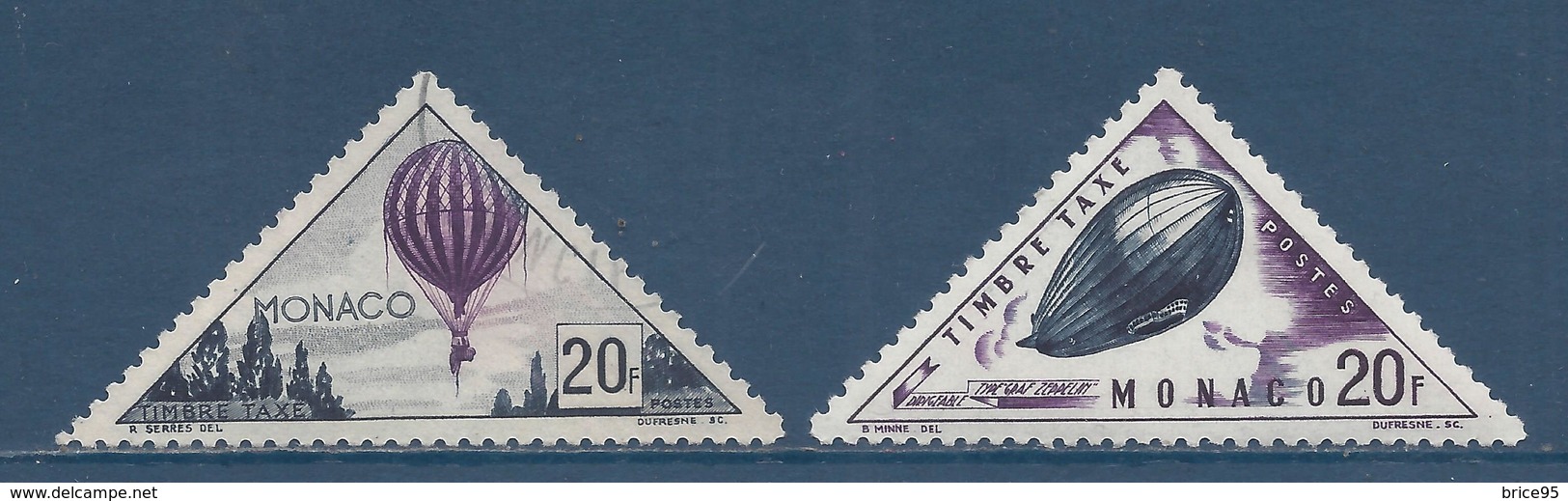 Monaco Taxe - YT N° 50 Et 51 - Oblitéré - 1953 - Portomarken