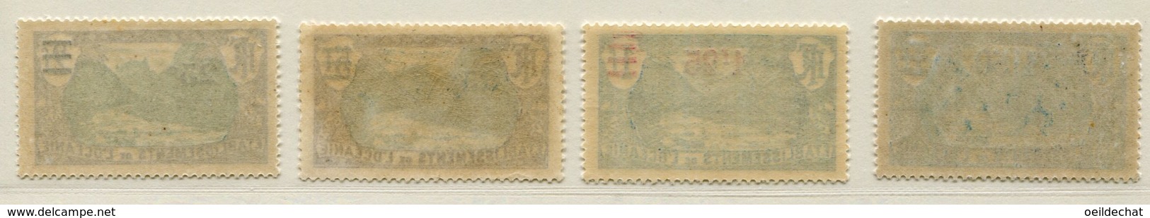 10336  OCEANIE  N°61/4**     Timbres De  1913-15 Avec Nouvelle Valeur En Surcharge  1924-27  TB/TTB - Neufs