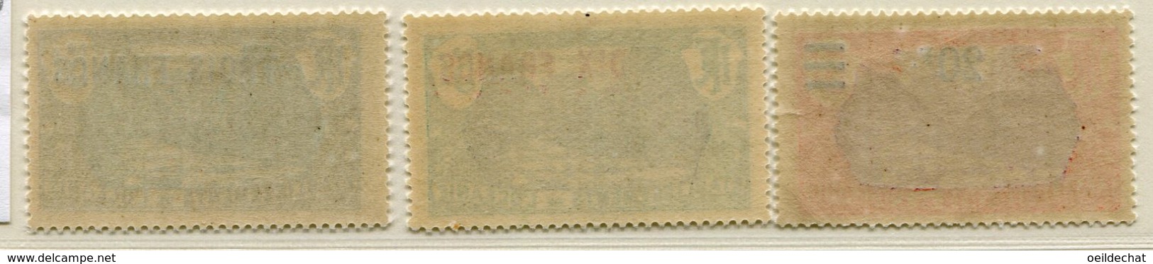 10338  OCEANIE  N°66/8**     Type C Surchargés  1926-27  TB/TTB - Unused Stamps