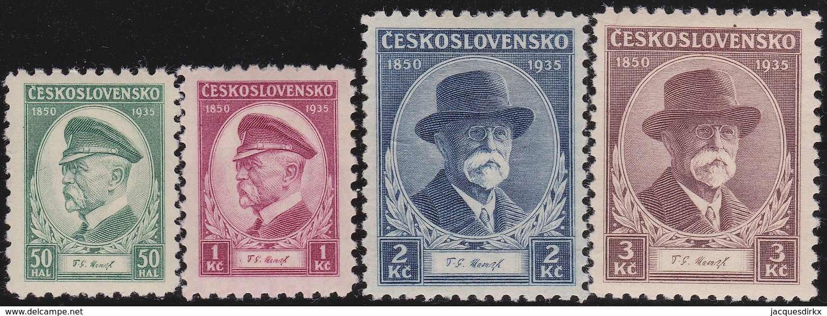 Tsjechoslowakije    .  Yvert  292/295   .      *   .    Ongebruikt Met Plakker  .   /   .   Mint Hinged - Ongebruikt