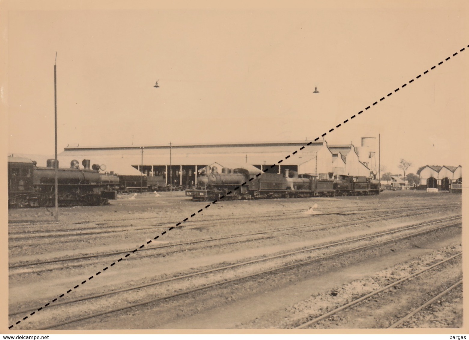 Photo Congo Afrique Chemins De Fer Train Gare Atelier De ??? - Afrika