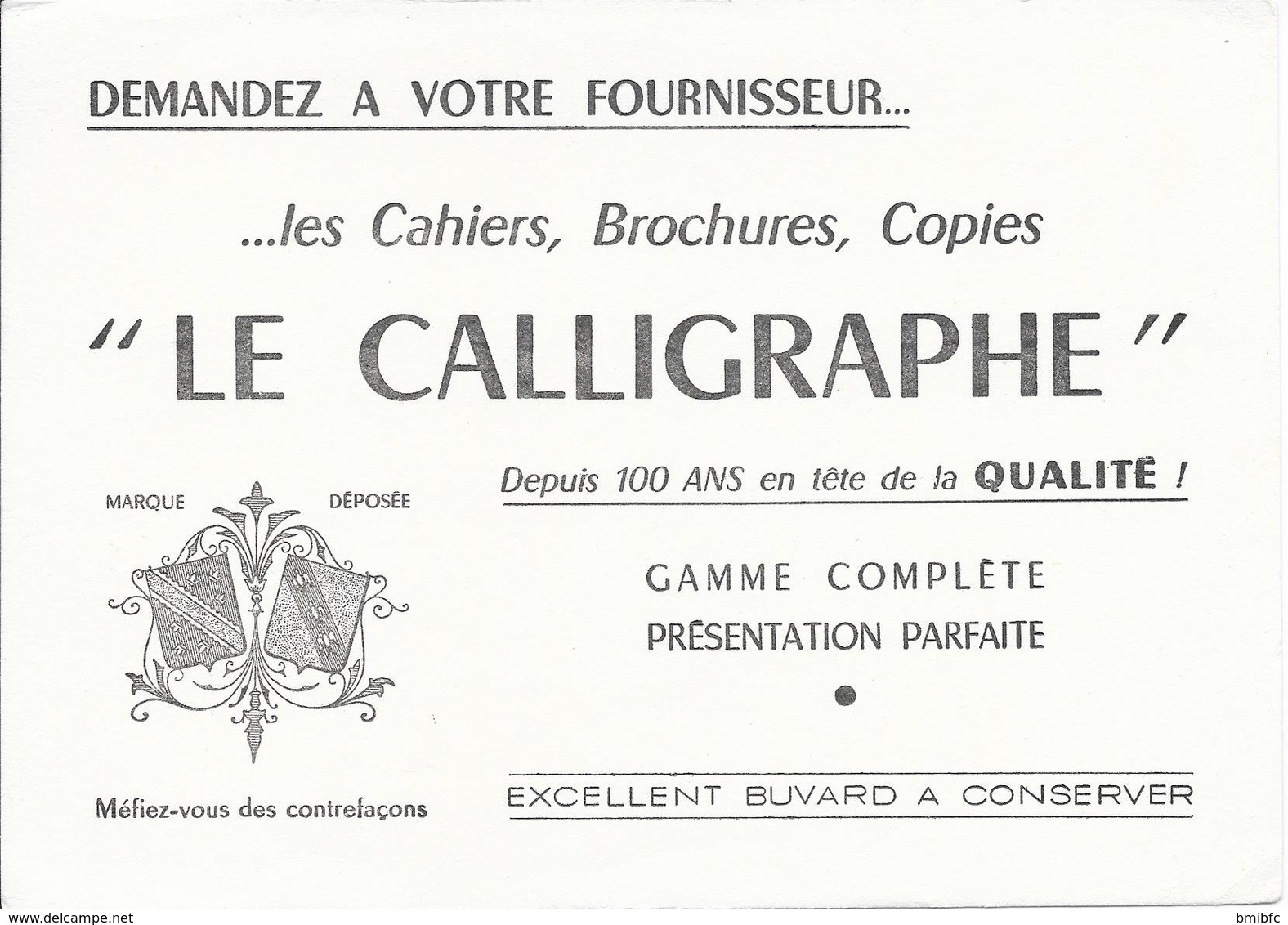 "LE CALLIGRAPHE" - Papeterie