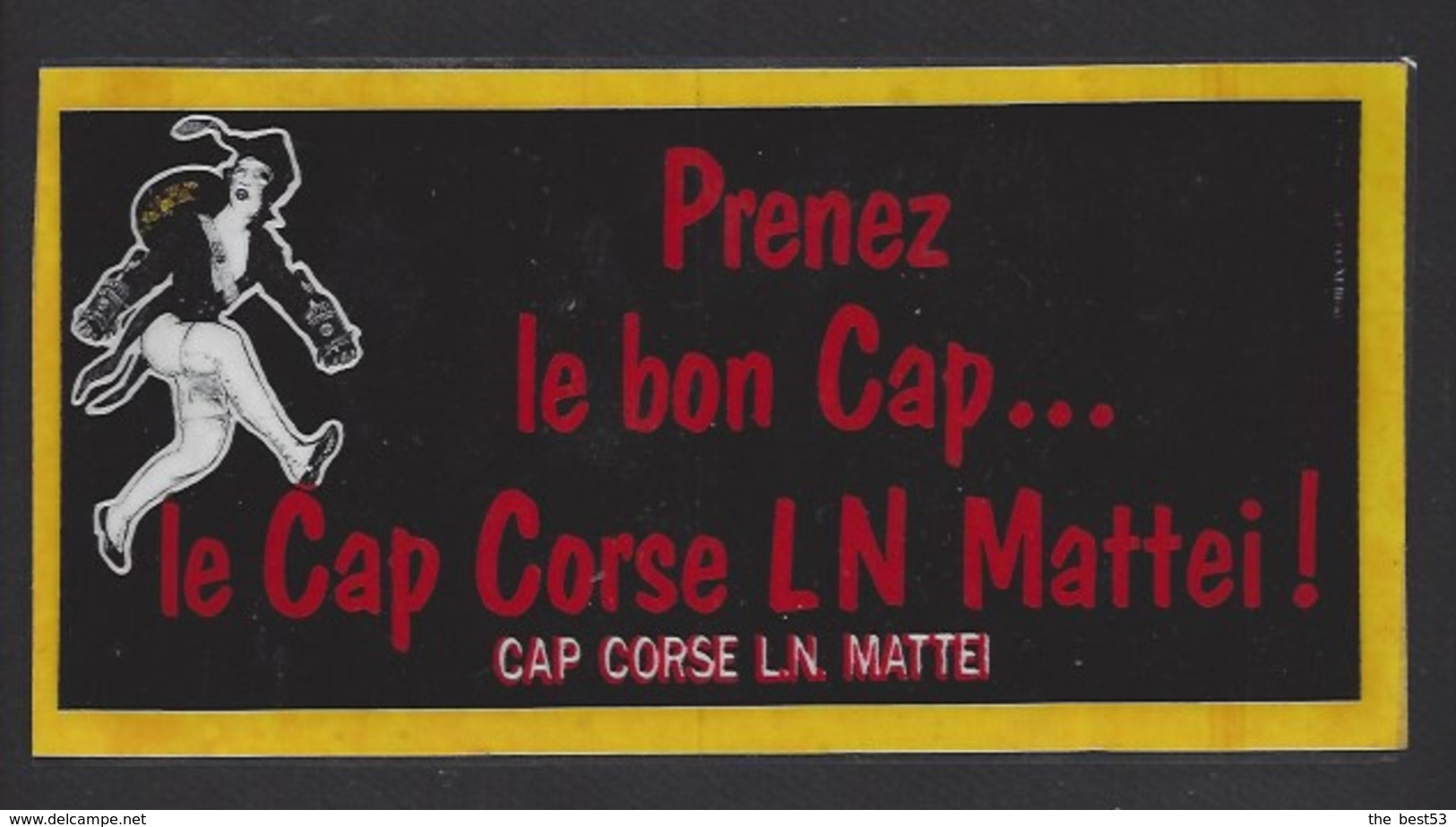 Petite Afiche Plastifié   -  Prenez Le Bon Cap  -  LN Mattei à Bastia  Corse (20) - Autres & Non Classés
