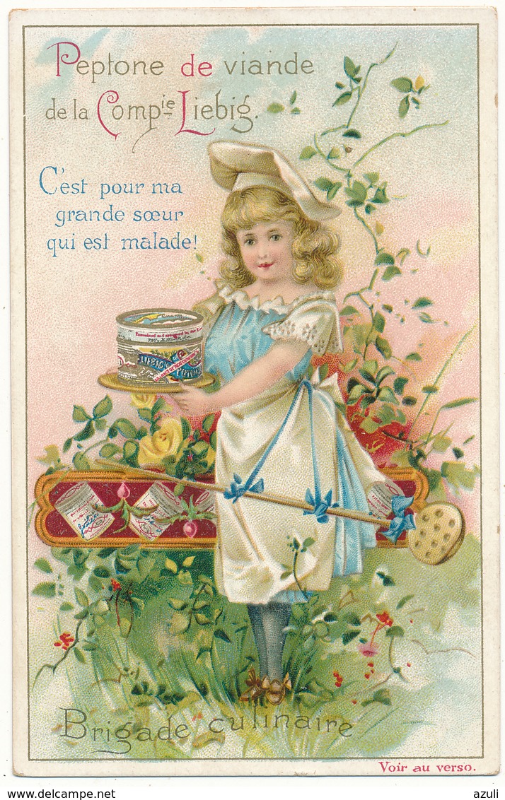 Chromo LIEBIG - Brigade Culinaire, Potage Jeannette - Parfait état - Liebig