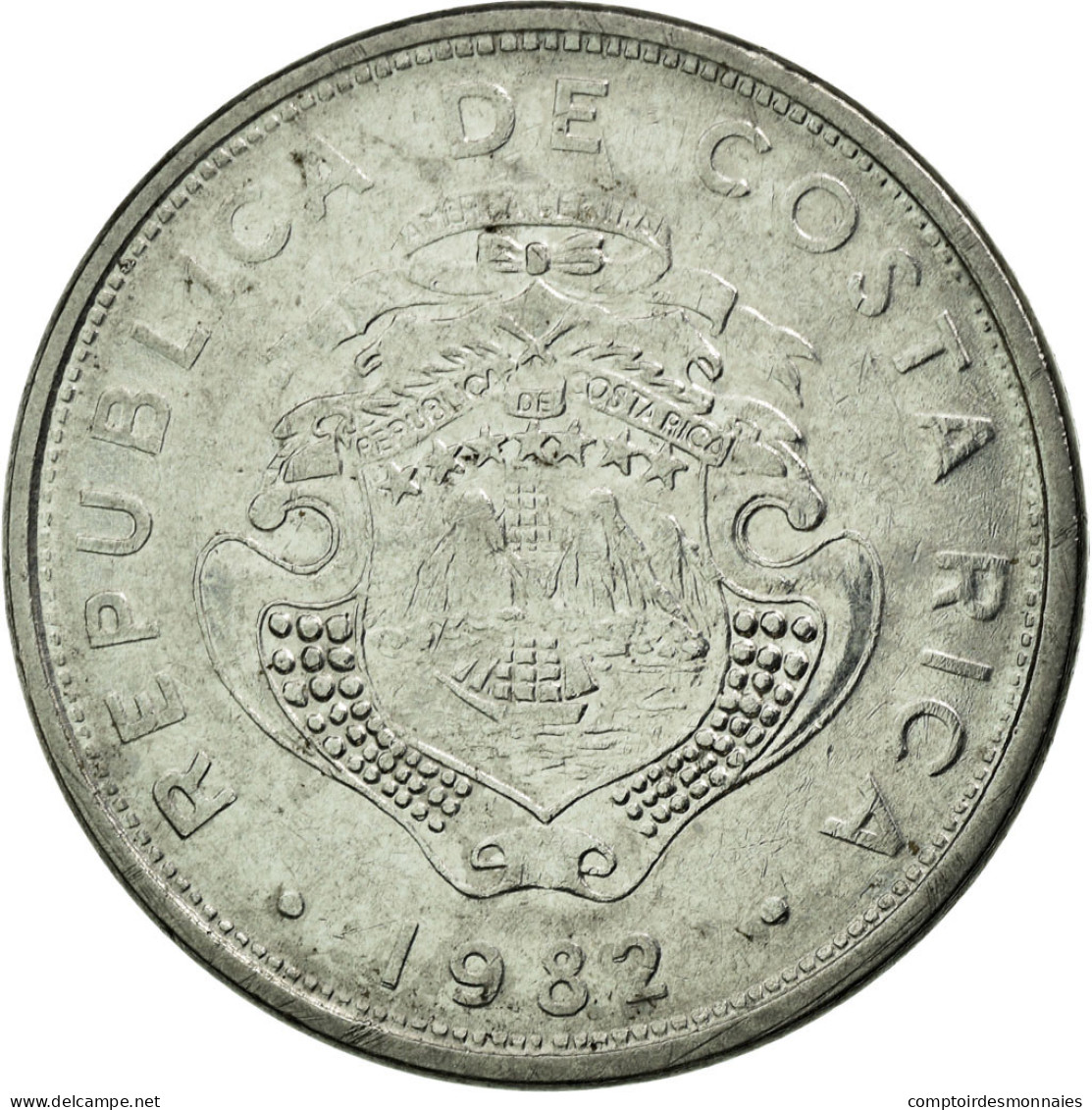 Monnaie, Costa Rica, Colon, 1982, TTB, Stainless Steel, KM:210.1 - Costa Rica