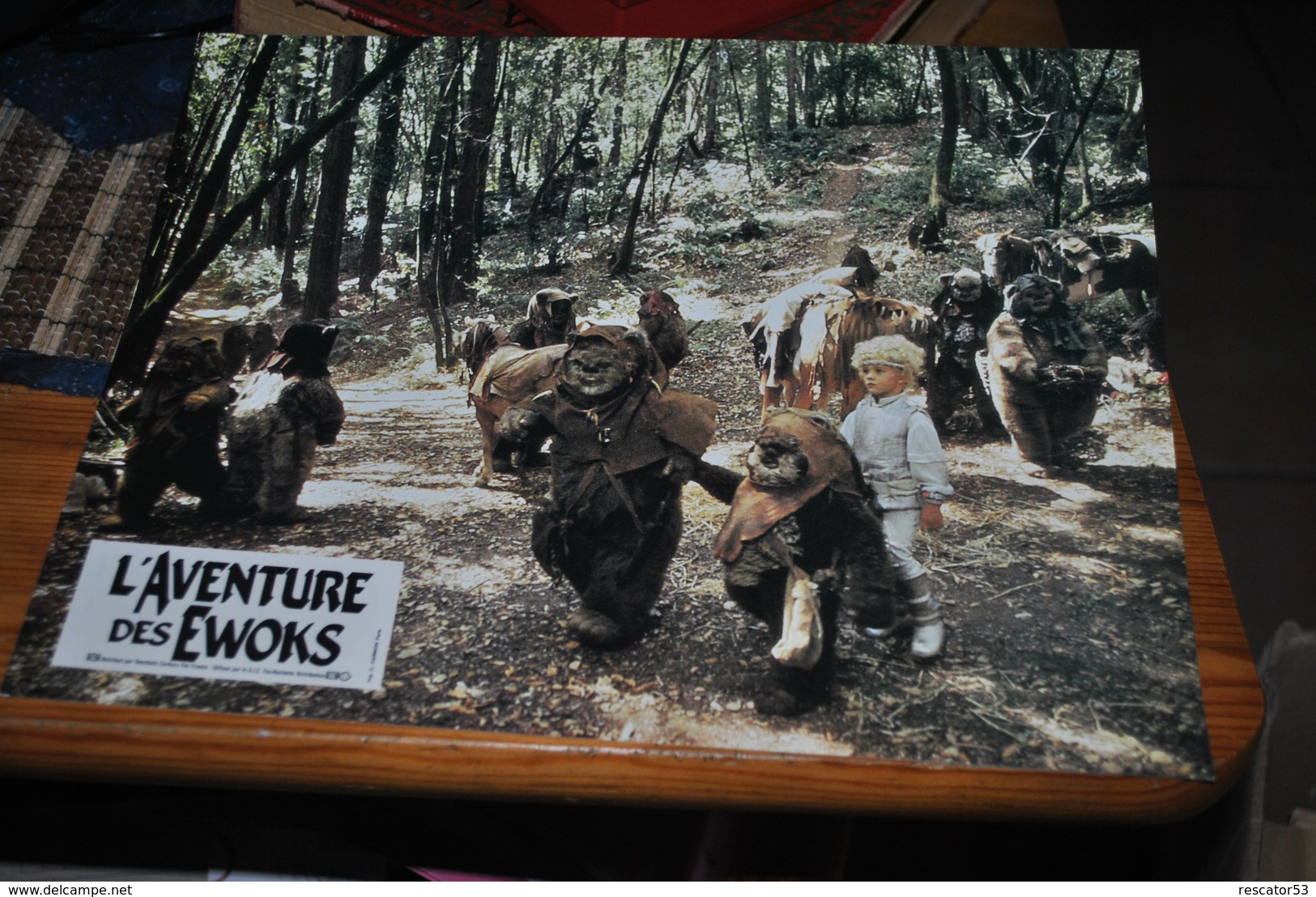 Rare Affichette Film L'aventure Des Ewoks Star Wars 1984 Format 21x30 - Affiches & Posters