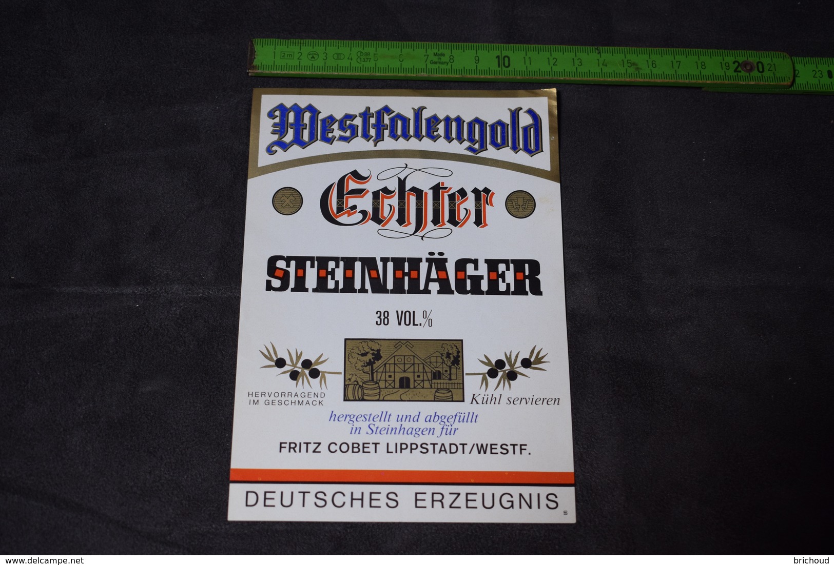 Westfalengold Echter Steinhager Fritz Cobet Lippstadt Allemagne Germany - Whisky