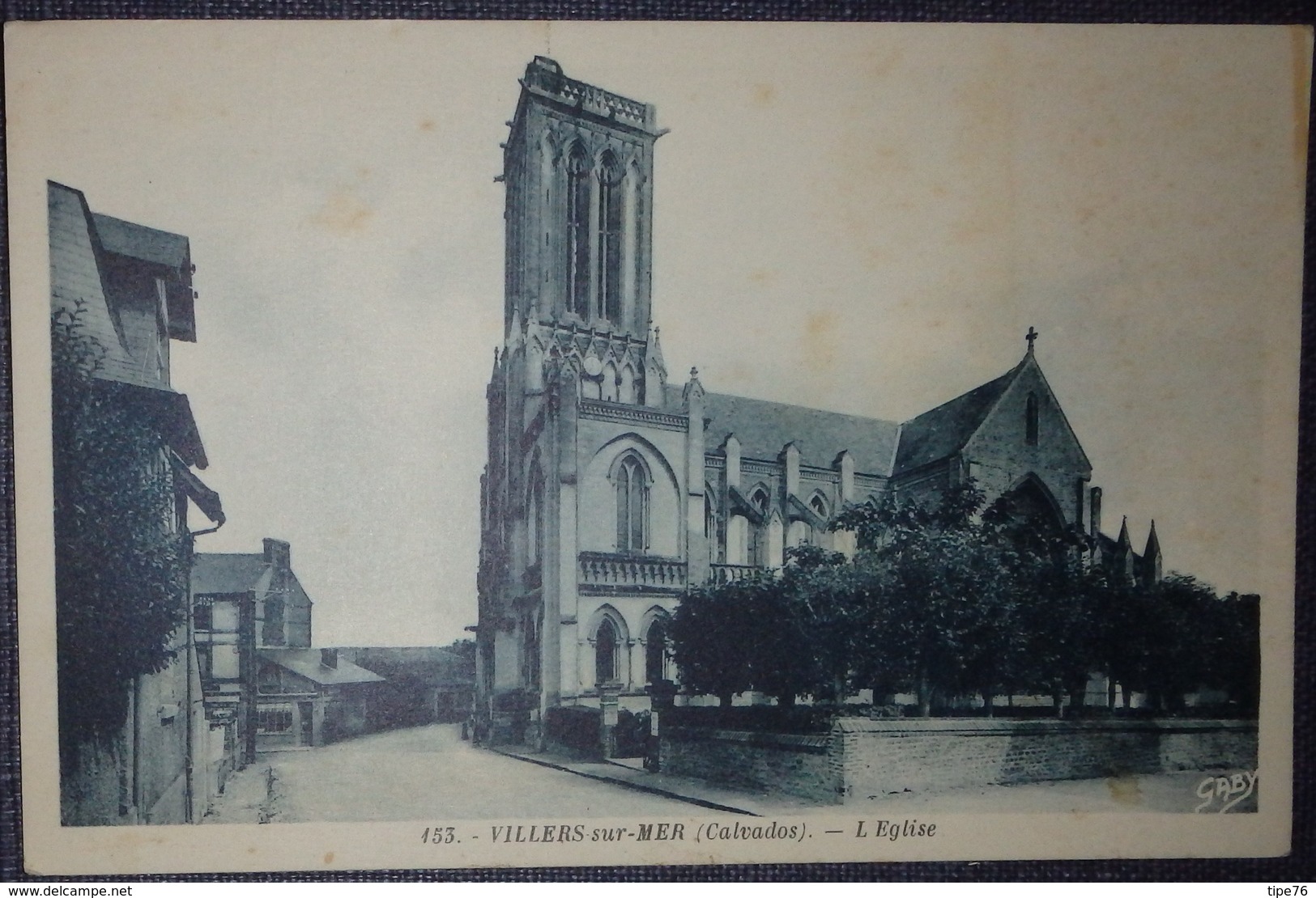 14 Calvados CPSM  Villers Sur Mer L'église - Villers Sur Mer