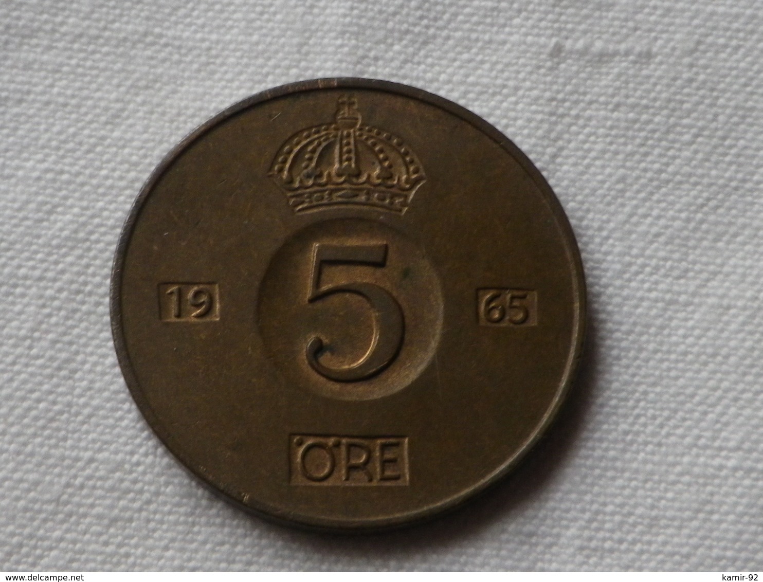 Suede 5 Ore 1965    Bronze -   Km#822  TTB - Svezia