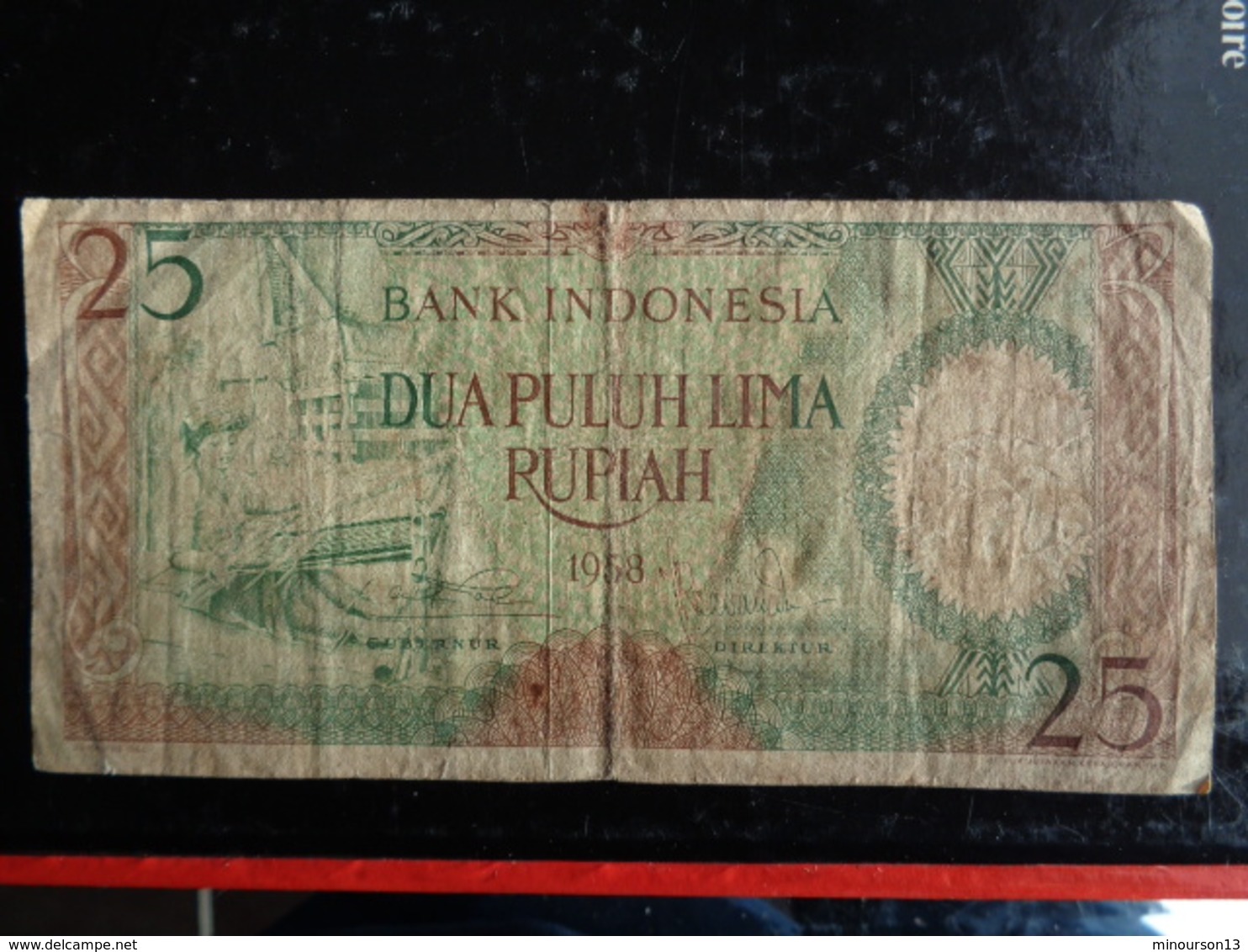 INDONESIE 25 RUPIA 1958 - Indonesia