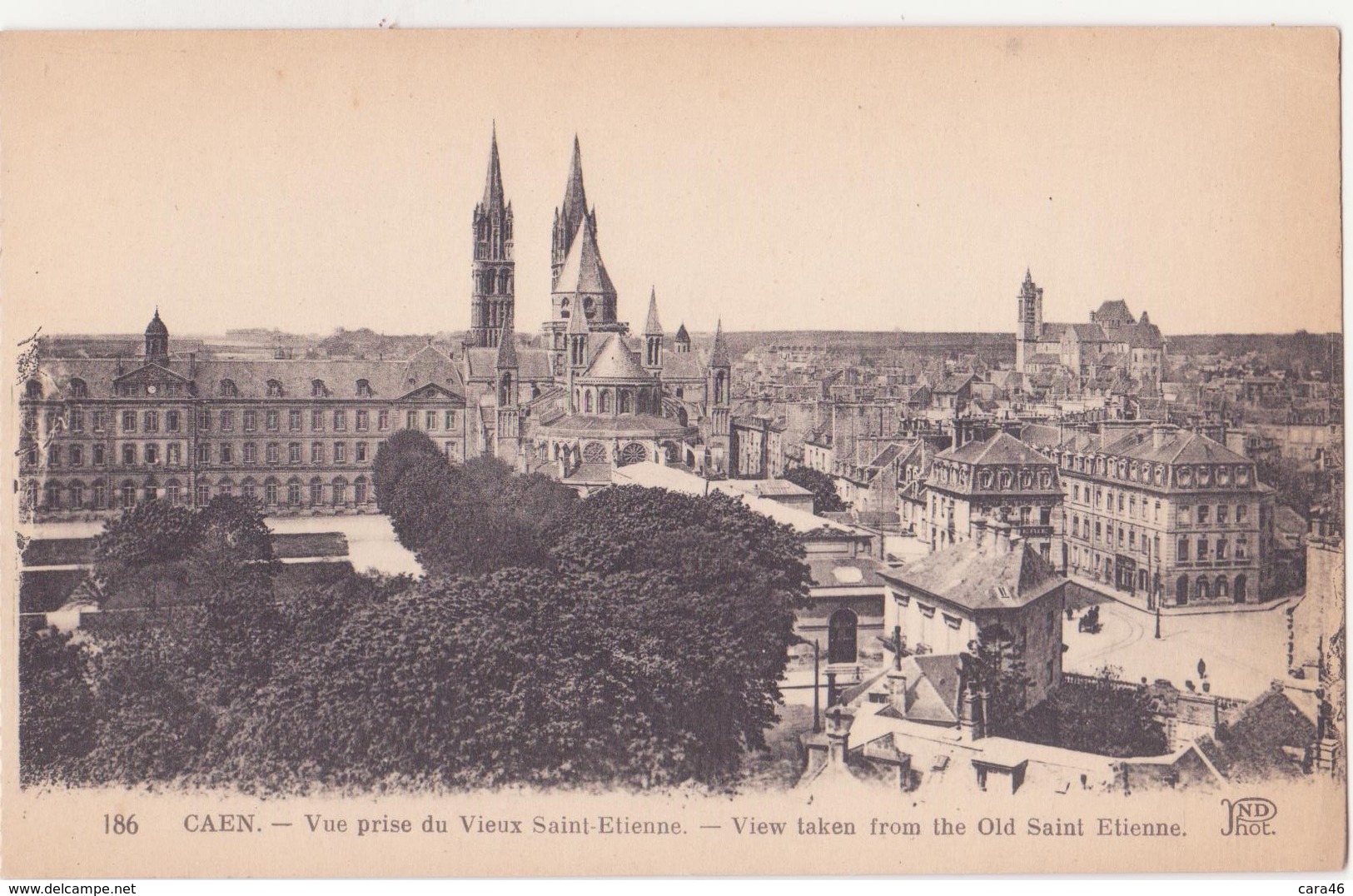 CPA - 186. CAEN Vue Prise Du Vieux St étienne - Caen