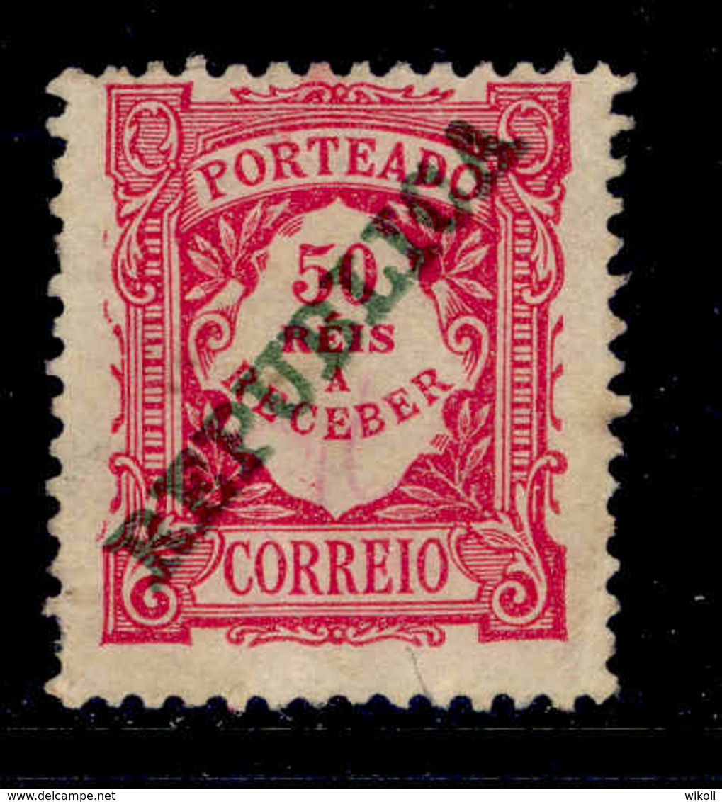 ! ! Portugal - 1911 Postage Due 50 R - Af. P 19 - No Gum - Ungebraucht