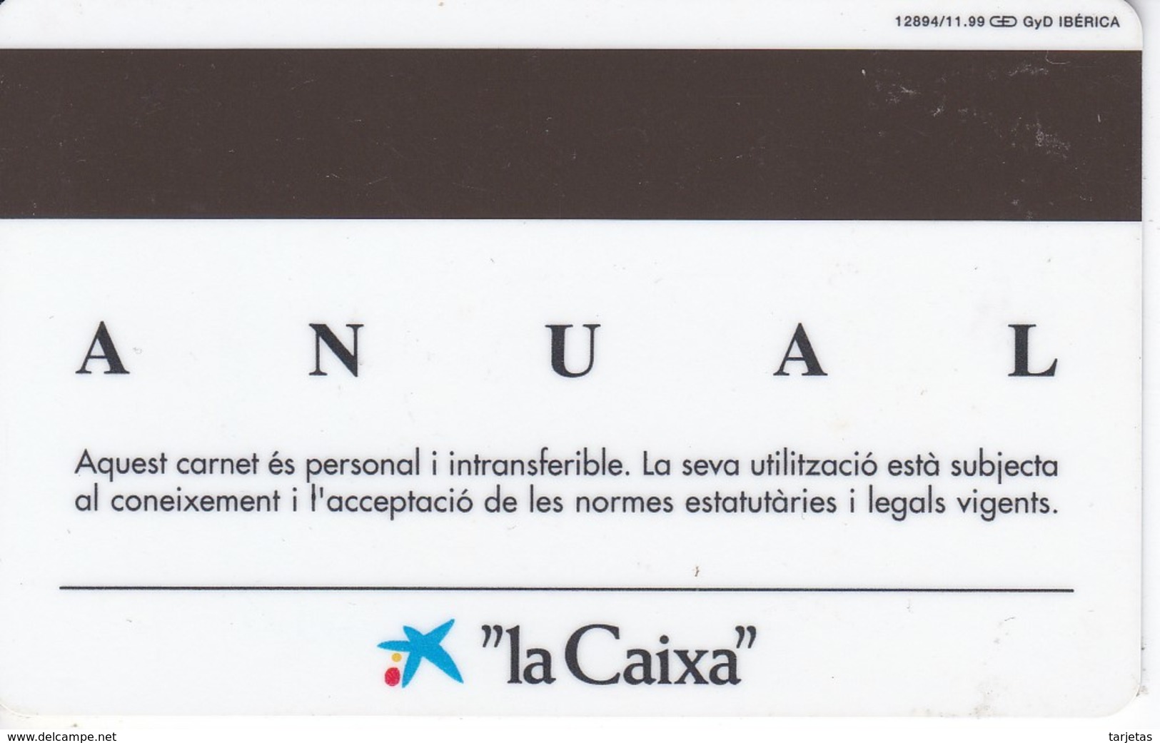 CARNET DE SOCIO DE FUTBOL CLUB BARCELONA TEMPORADA 2000 CON FOTO (FOOTBALL) BARÇA - LA CAIXA - Otros & Sin Clasificación