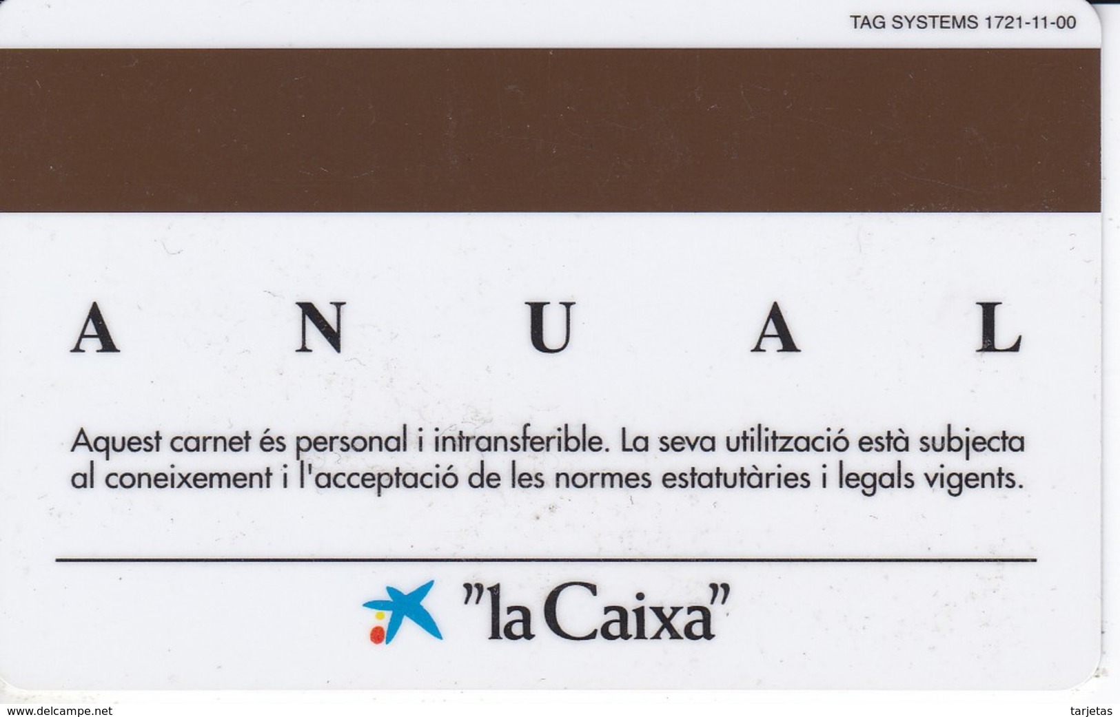 CARNET DE SOCIO DE FUTBOL CLUB BARCELONA TEMPORADA 2001 CON FOTO (FOOTBALL) BARÇA - LA CAIXA - Otros & Sin Clasificación