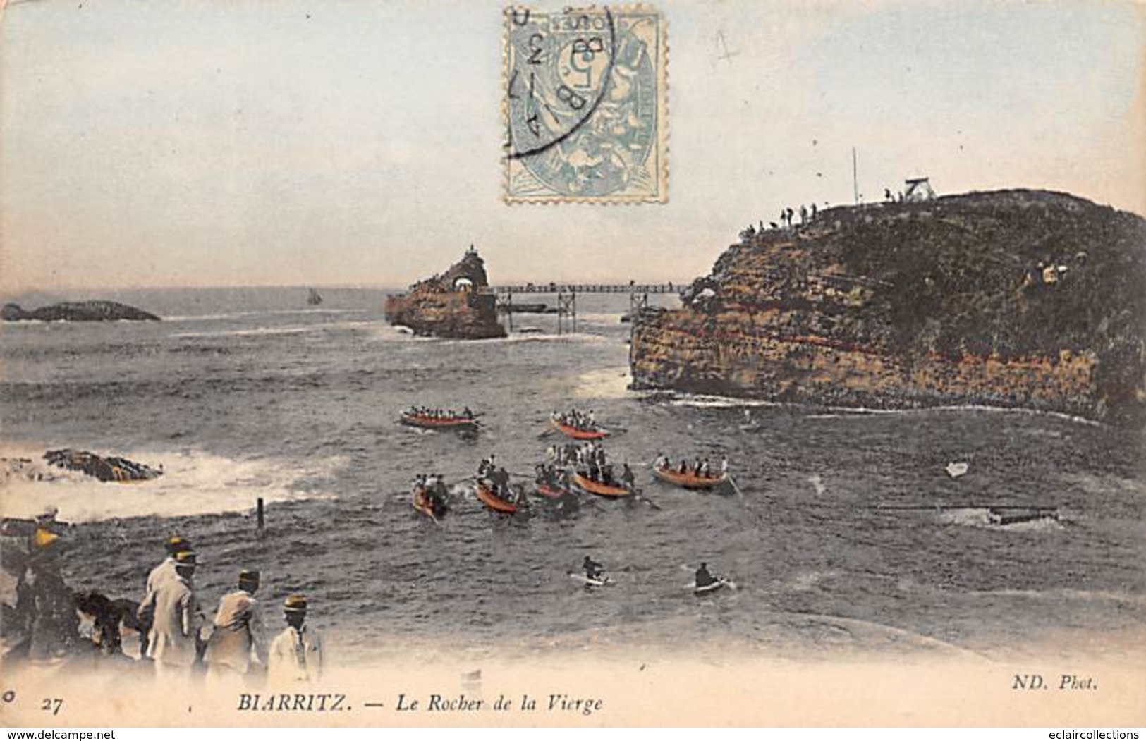 Biarritz    64      Le Rocher De La Vierge   Course Internationale Des Trainières  .Régates ???       (voir Scan) - Biarritz