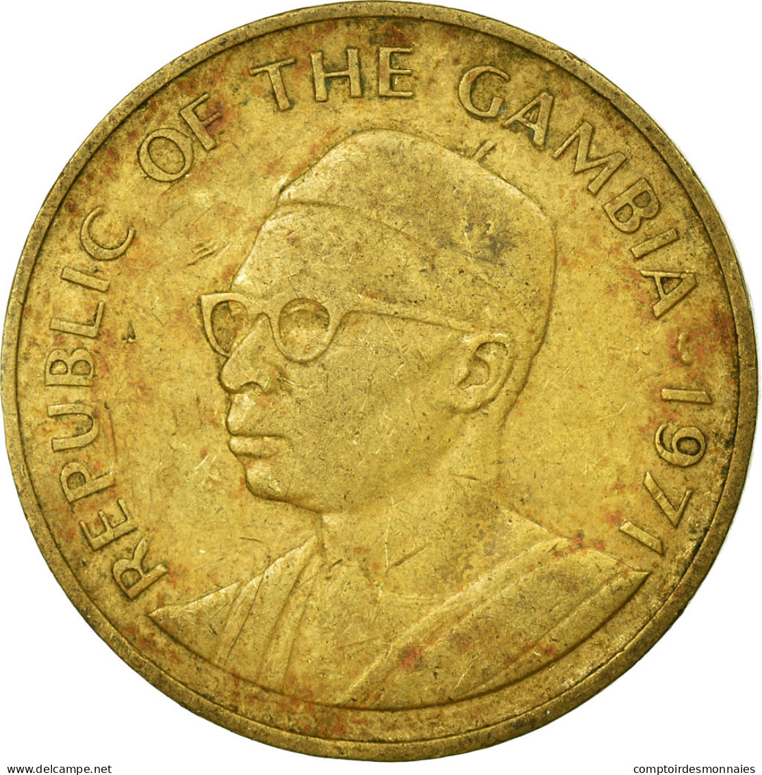 Monnaie, GAMBIA, THE, 10 Bututs, 1971, TTB, Nickel-brass, KM:10 - Gambia