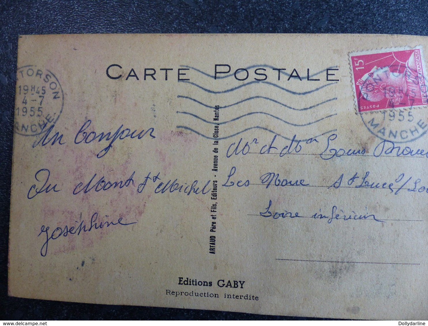 Carte Humour à Système 50 Manche "En Route Pour Le Mont Saint Michel Charmant Voyage" - Gruss Aus.../ Gruesse Aus...