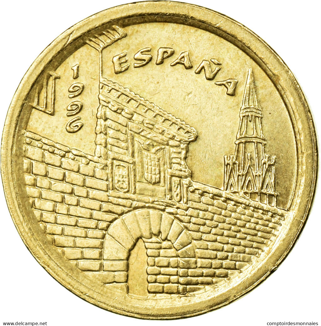 Monnaie, Espagne, Juan Carlos I, 5 Pesetas, 1996, Madrid, TTB, Aluminum-Bronze - 5 Pesetas