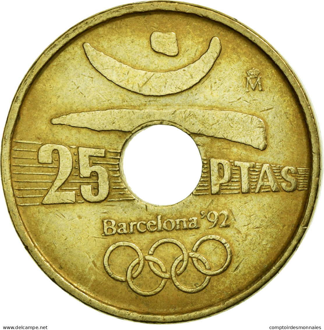 Monnaie, Espagne, Juan Carlos I, 25 Pesetas, 1991, Madrid, TTB, Aluminum-Bronze - 25 Pesetas