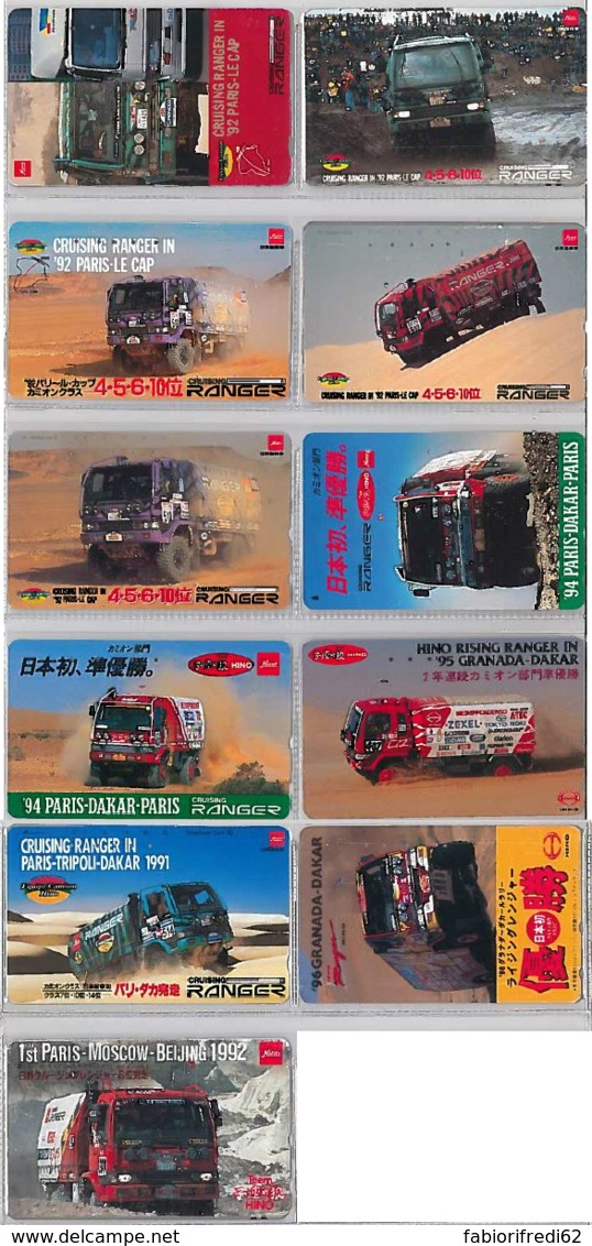 LOT 11 PHONE CARDS-TRUCKS-GIAPPONE (E40.8.1 - Giappone