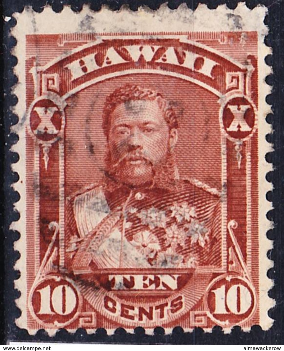 2018-0117 Hawaii 1884 King Kalakaua Definitive Mi 35 Used O - Hawaii