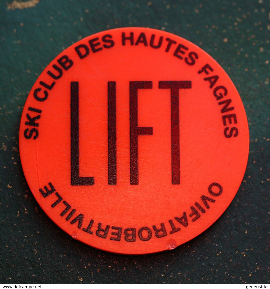 Jeton De Remonte-pente "Lift - Ski Club Des Hautes-Fagnes - Ovifatrobertville" Ski Lift Token - Professionals / Firms