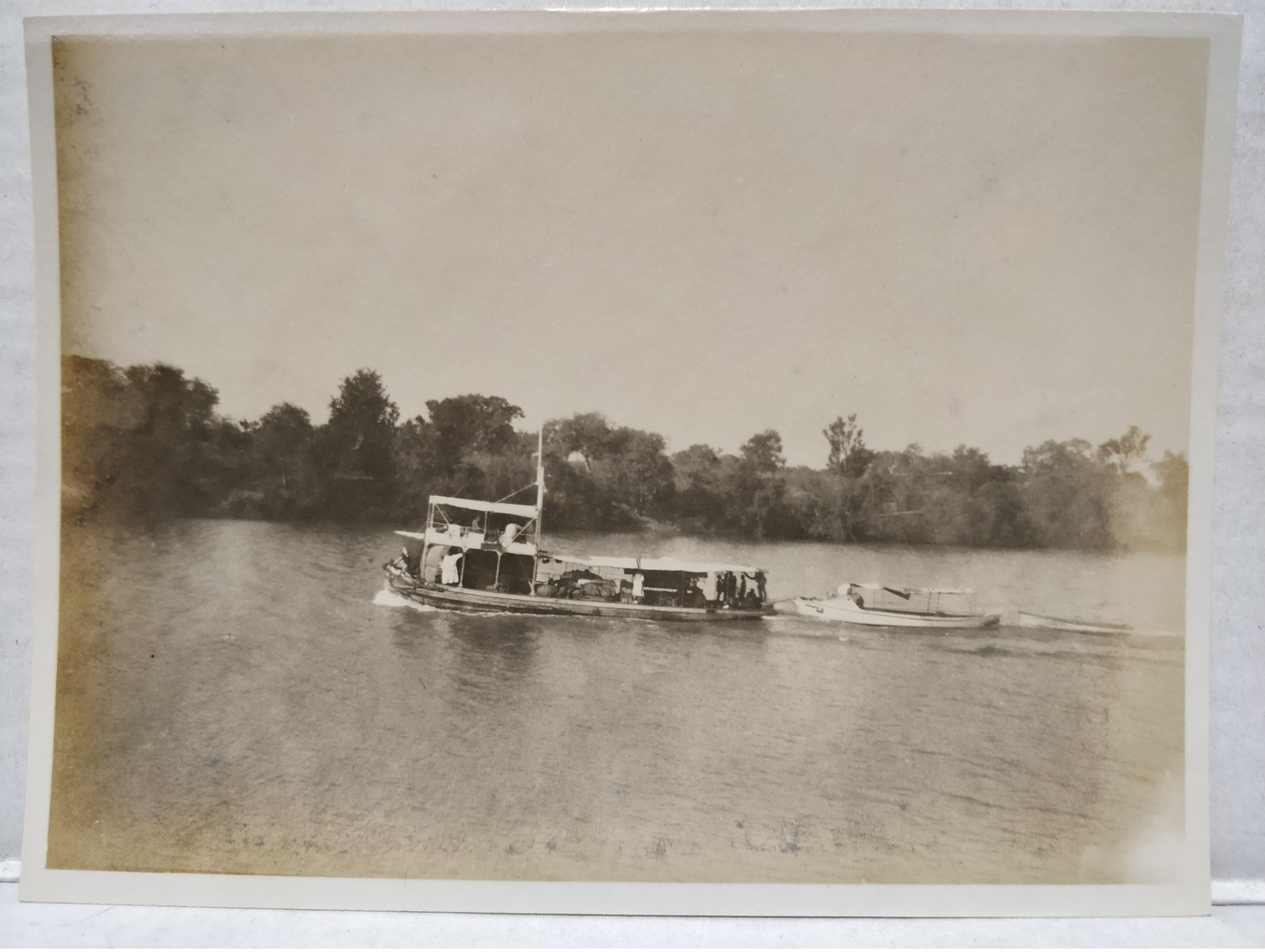 Congo Belge. Fleuve Gambie. Bateau Kadé. 11.5x8.5 Cm - Afrika