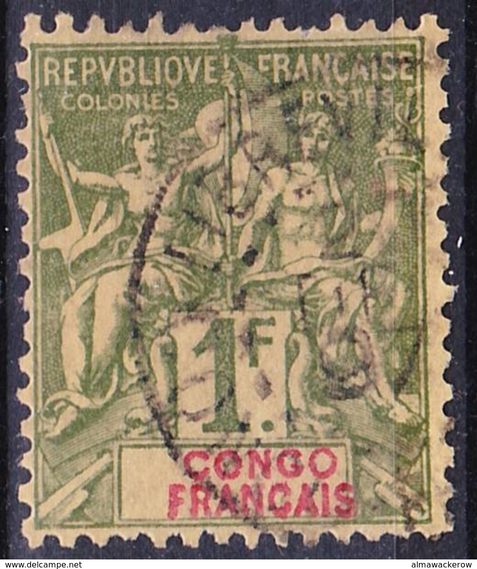 2018-0120 Congo Francais 1892 Yv 24 Oblitéré O - Used Stamps