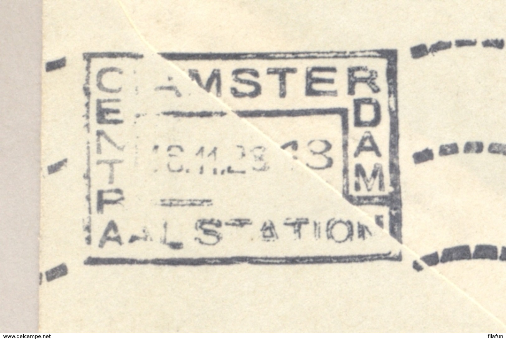 Nederlands Indië - 1928 - 75 Cent Luchtpost Op 1e Terugvlucht Bandoeng-Amsterdam, Propellerstempel ROTTERDAM - Nederlands-Indië