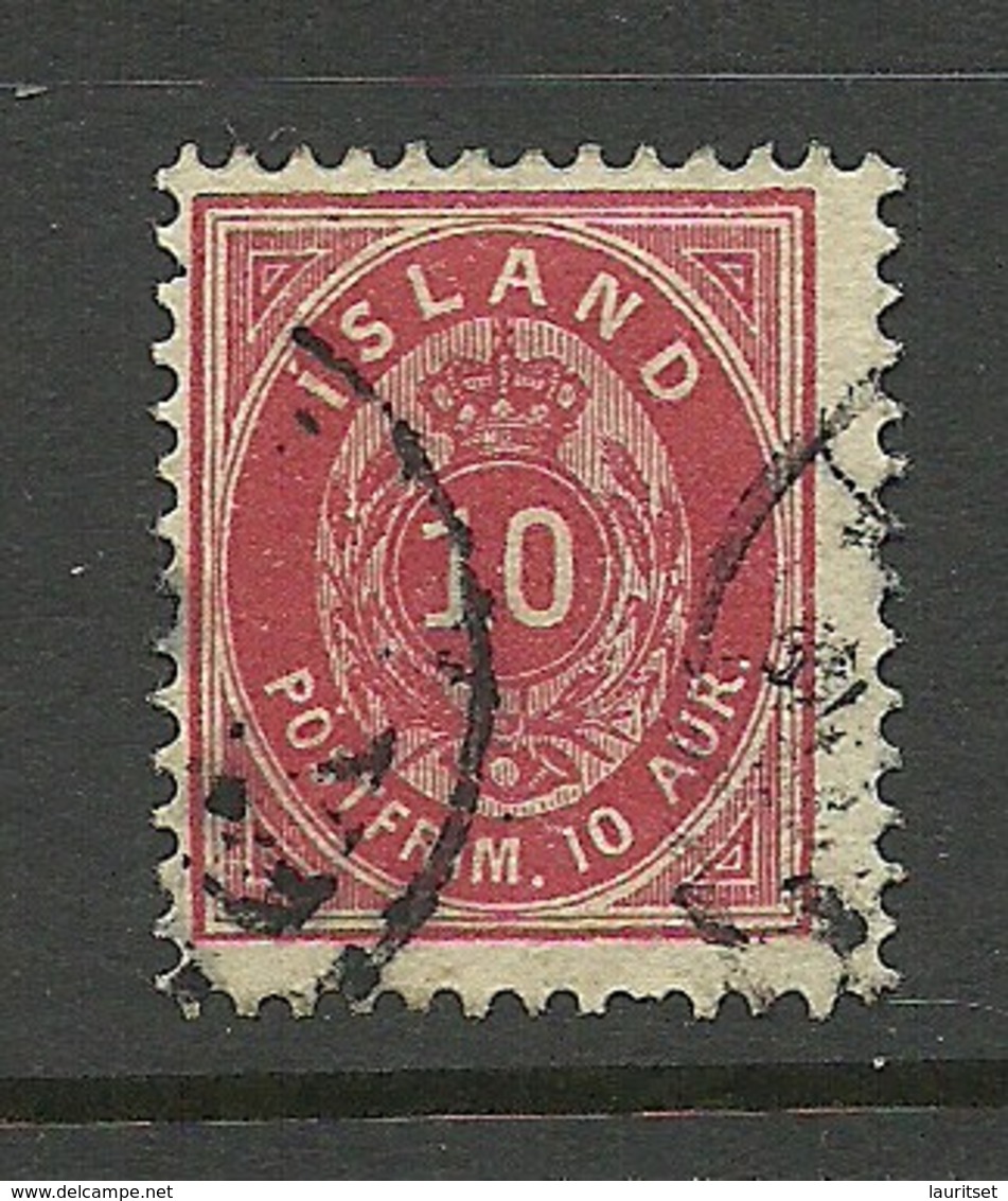 ISLAND 1896/98 Michel 8 O - Oblitérés