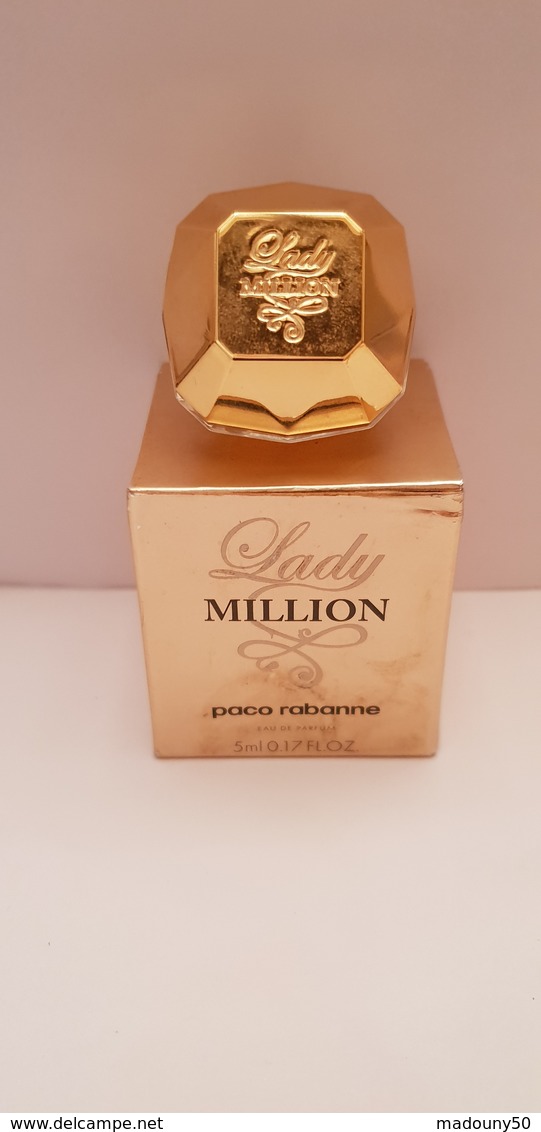 MINIATURE PARFUM  PACO RABANNE  LADY MILLION  EDT 5 Ml  NEUF Bte Carrée - Miniaturen Damendüfte (mit Verpackung)