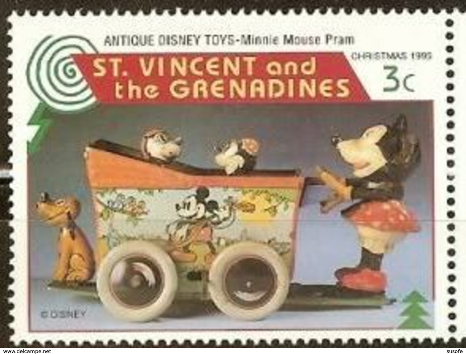 San Vicente & Granadinas 1995 Scott 2233 ** Walt Disney Mickey Mouse Toys Michel 3364 Yvert 2648 St. Vincent & Grenadine - Disney