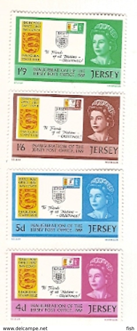 Jersey ** & Inauguration Of Independent Postal Service 1969 (1) - Post