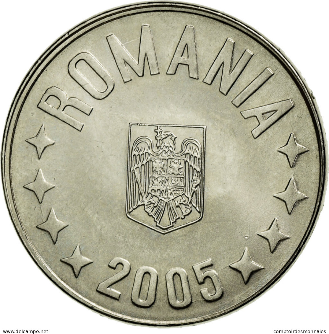 Monnaie, Roumanie, 10 Bani, 2005, Bucharest, SUP, Nickel Plated Steel, KM:191 - Romania
