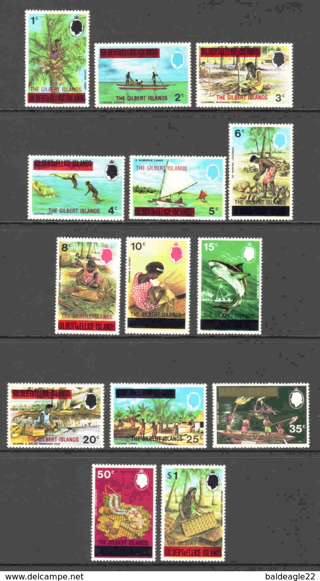 Gilbert & Ellice Islands - Scott #253-66 MNH - Gilbert & Ellice Islands (...-1979)