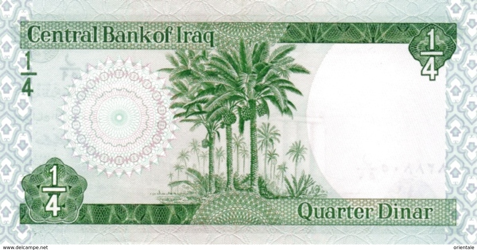 IRAQ P.  61 1/4 D 1973 UNC (s. 18) - Iraq