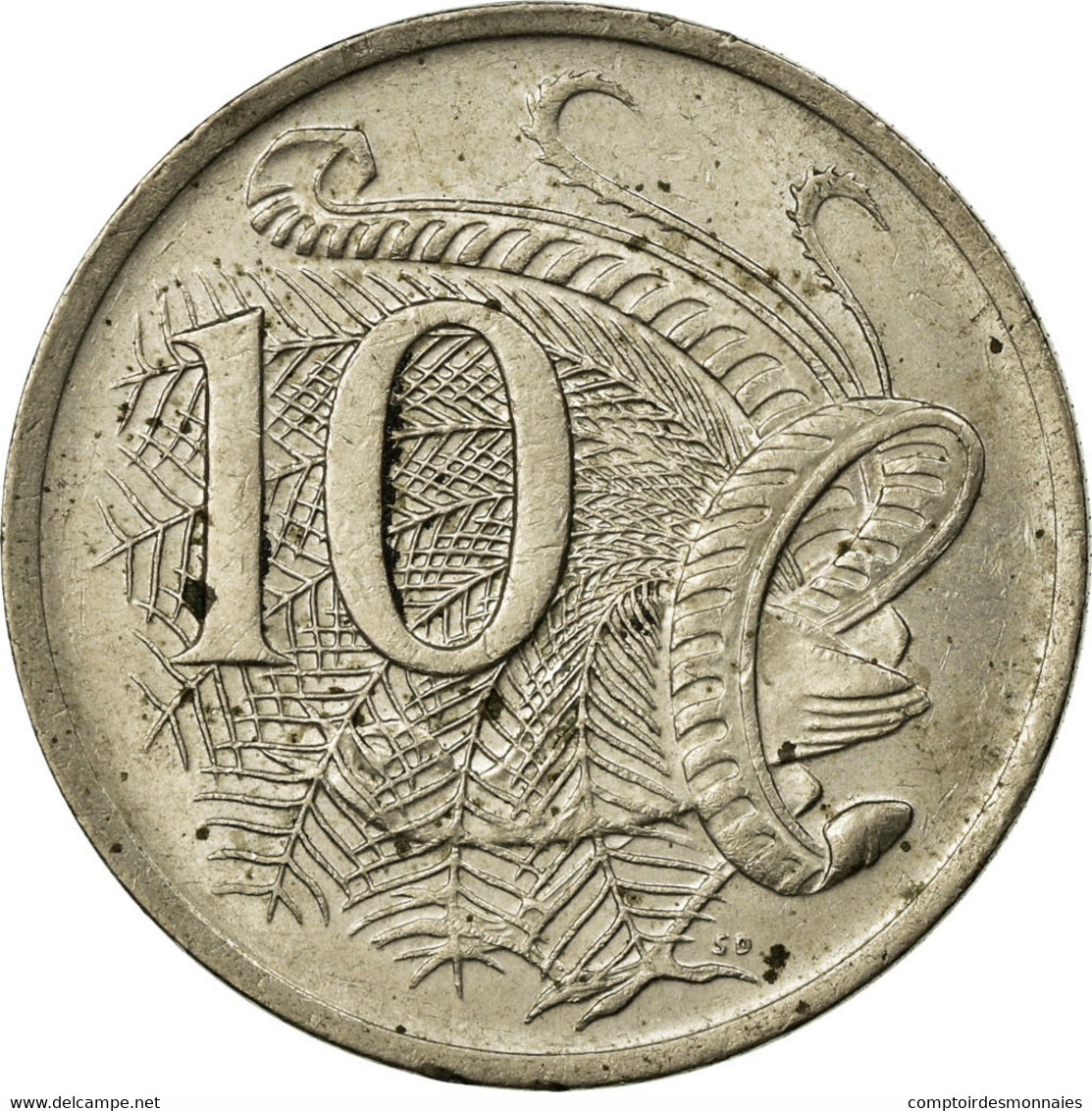 Monnaie, Australie, Elizabeth II, 10 Cents, 1974, B+, Copper-nickel, KM:65 - 10 Cents