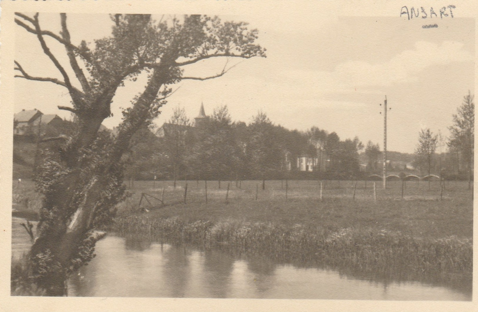 Ansart ,Tintigny , Panorama ,UNIQUE Photocarte Agfa De 1953 - Tintigny