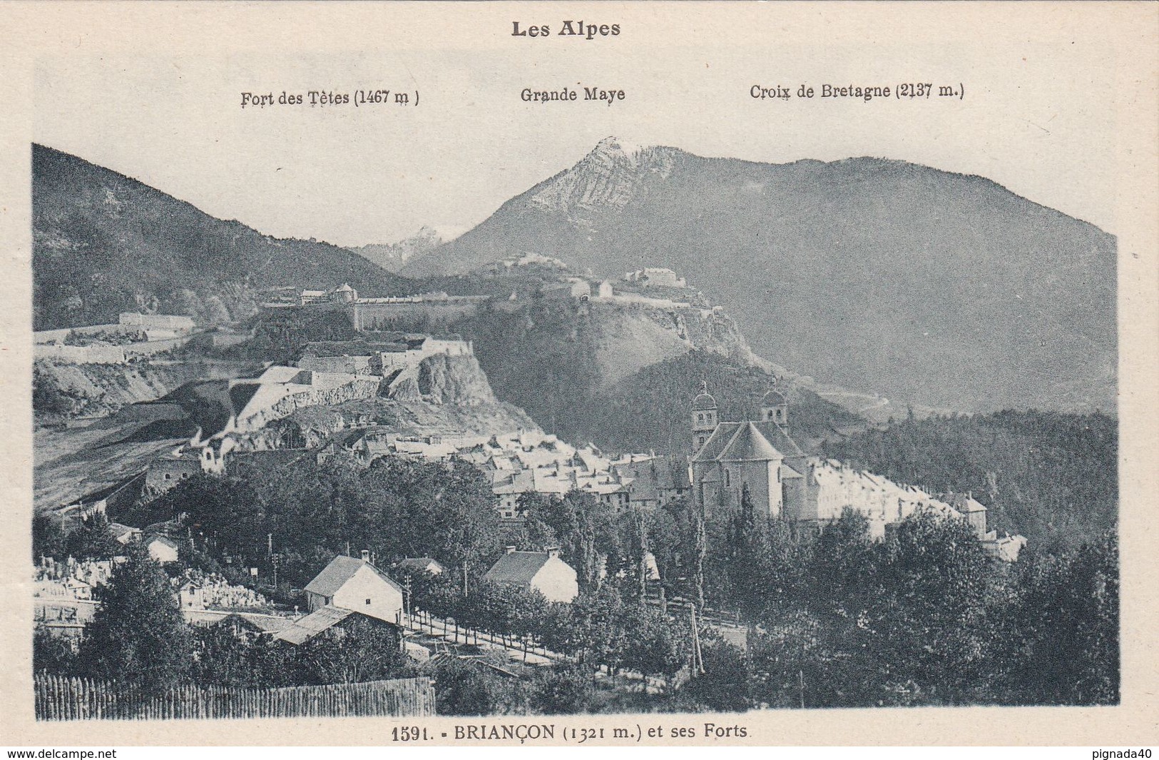 Cp , 05 , BRIANÇON (1321 M.) Et Ses Forts - Briancon