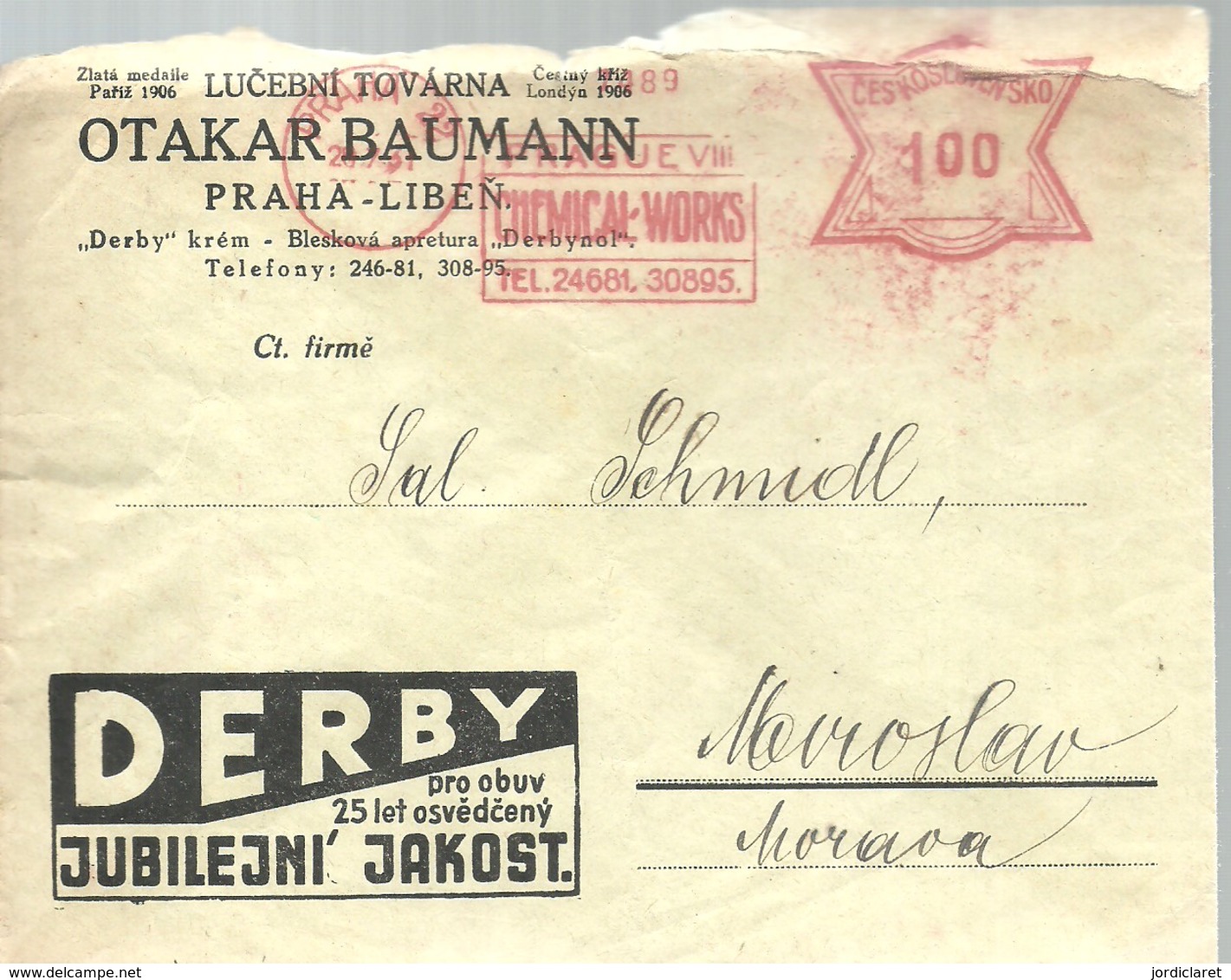 LETTER 1937 - Cartas & Documentos