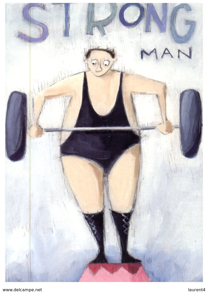 (777) Australia - Avanti Postcard - Strong Man (weight Lifting) - Pesistica