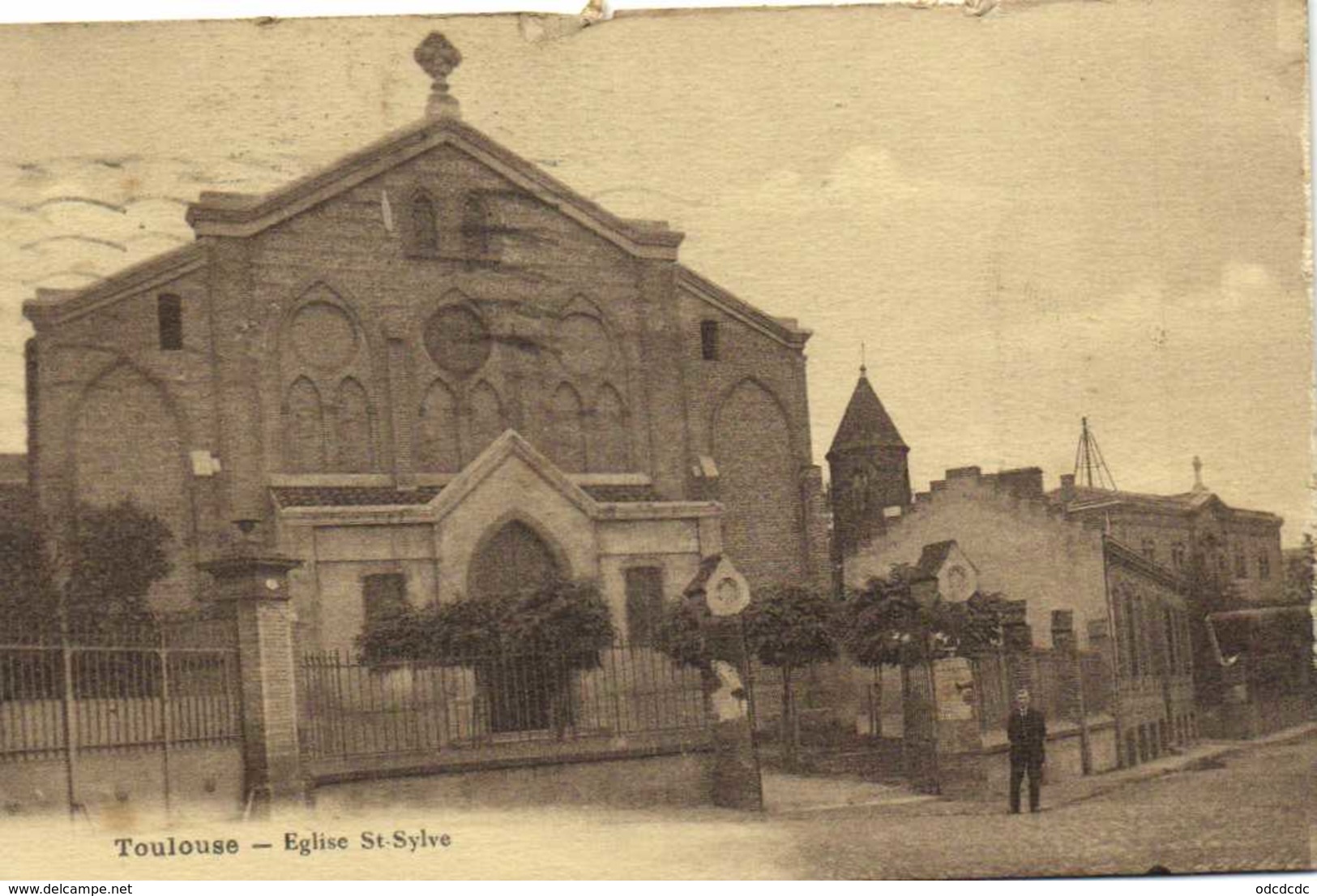 TOULOUSE  Eglise St Sylve RV Beaux Timbres 10c +15c - Toulouse