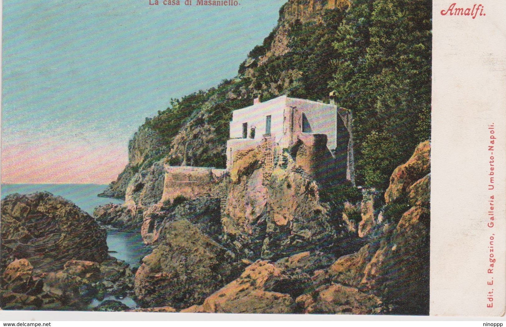 Italy Amalfi La Casa Di Masaniello Edit Regozino N 2399,Nuova - Other & Unclassified