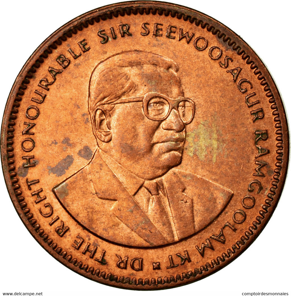 Monnaie, Mauritius, 5 Cents, 1995, TTB, Copper Plated Steel, KM:52 - Maurice