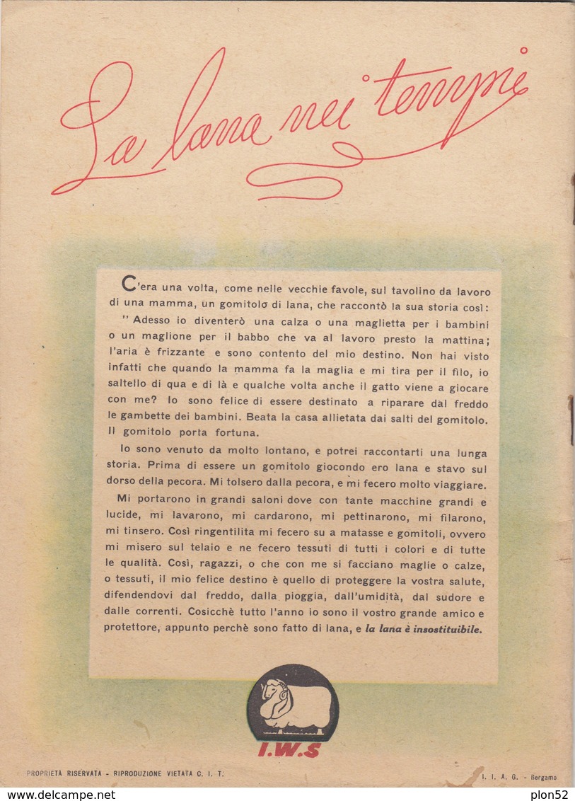 12238-QUADERNO-LA LANA NEI TEMPI-GATTINO CHE GIOCA COL GOMITOLO DI LAN - Non Classificati