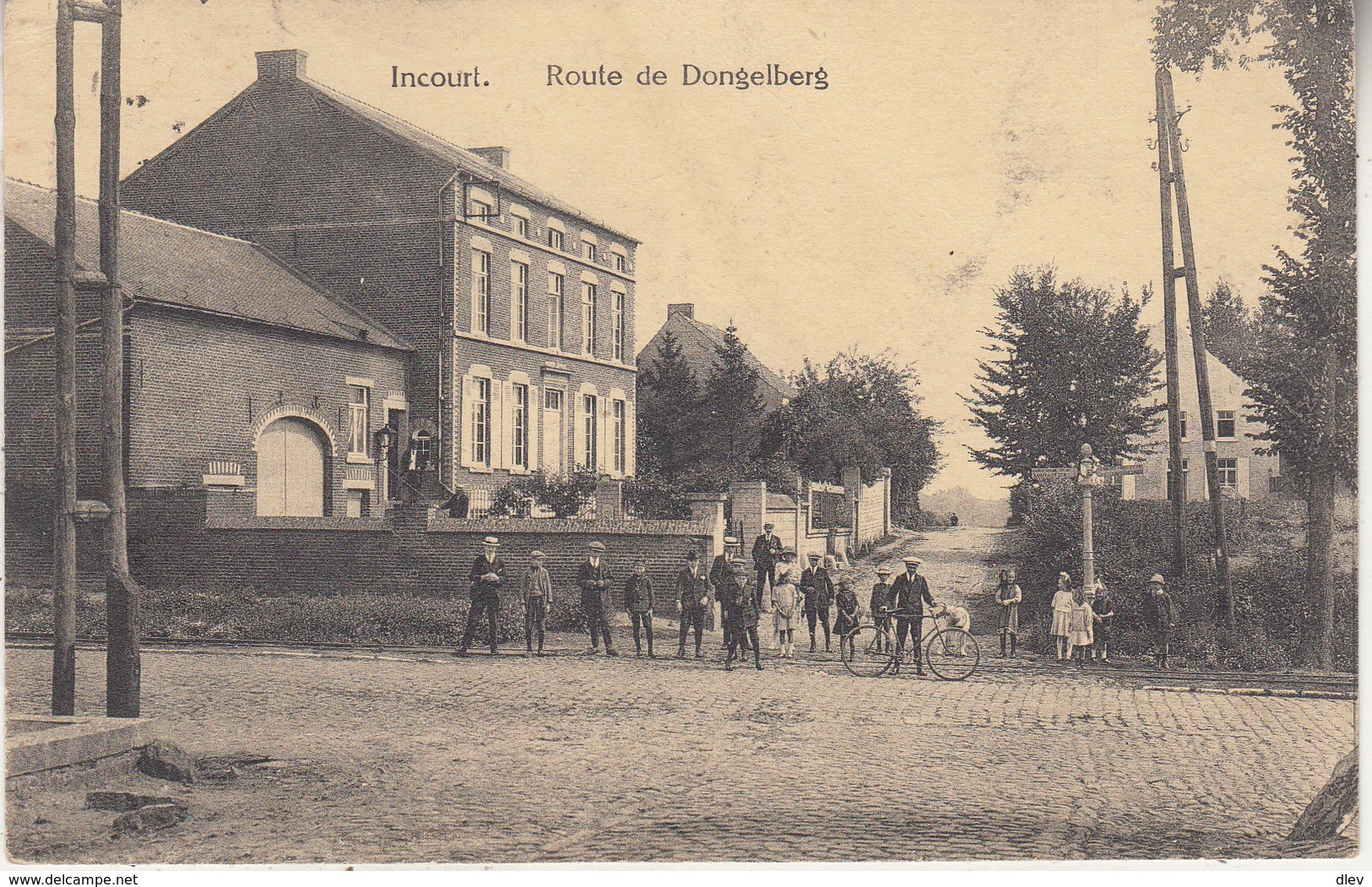 Incourt - Route De Dongelberg - Très Animé - Edit. Henri Kaquet, Montegnée - Incourt