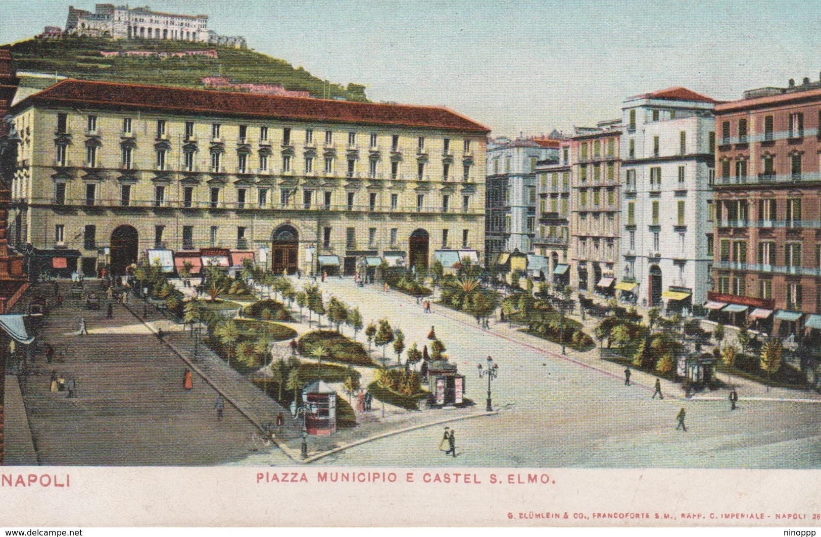 Italy Napoli Piazza Municipio E Castel S Elmo,Nuova, - Napoli (Naples)