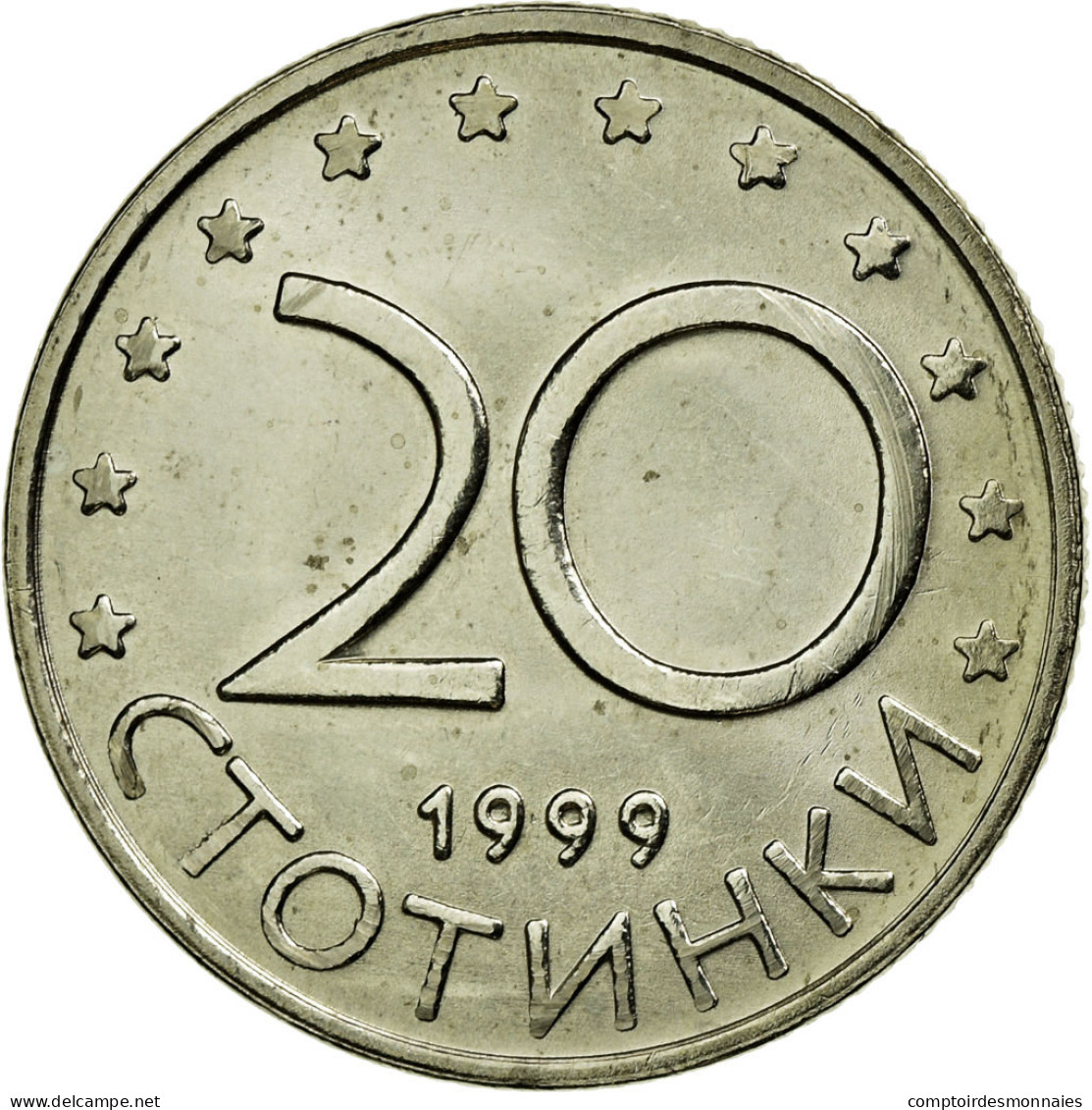 Monnaie, Bulgarie, 20 Stotinki, 1999, Sofia, SUP, Copper-Nickel-Zinc, KM:241 - Bulgarie