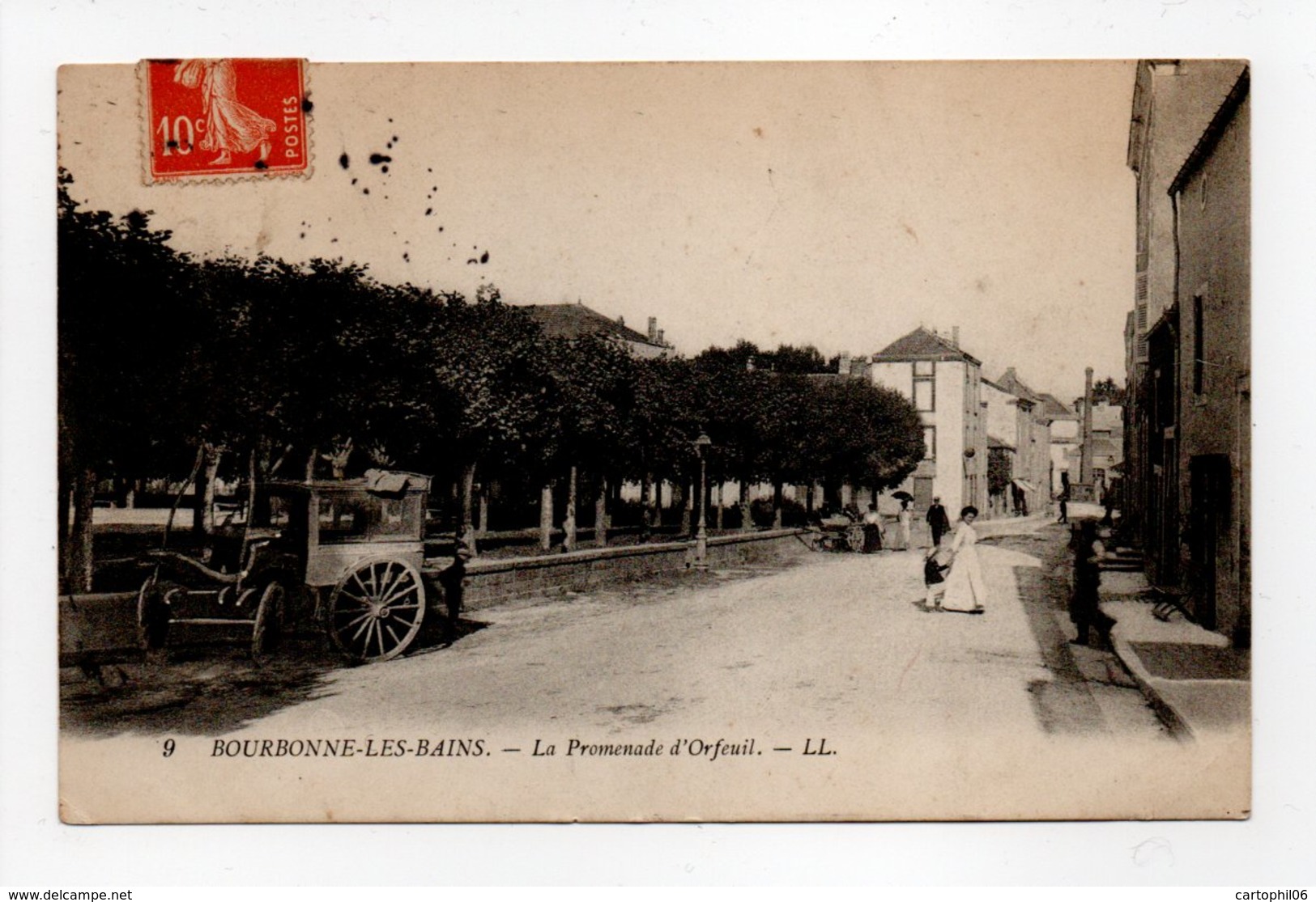 - CPA BOURBONNE-LES-BAINS (52) - La Promenade D'Orfeuil 1910 - Editions Lévy N° 9 - - Bourbonne Les Bains